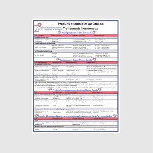 Fiche d'information sur l'hormonothérapie ménopausique (HTM) (français)